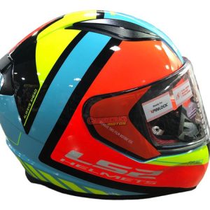 Casco Ls2 Integral Ff353 Blink Blue Hi Viz Yellow Talle L
