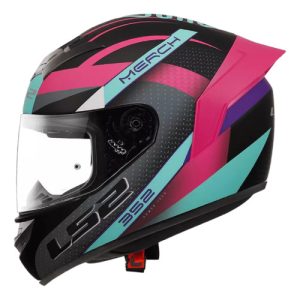 Casco Ls2 Integral Ff352 Merch Matt Black Red
